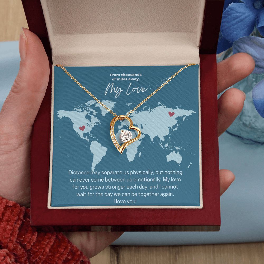 My Love | From Thousands of Miles Away - Forever Love Necklace