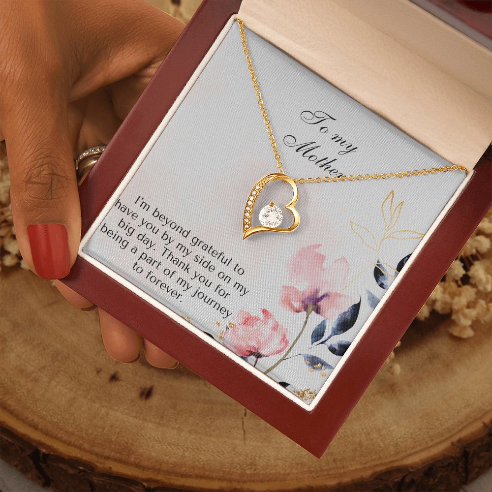 To My Mother | Thank you for being a part of my journey to forever - Forever Love Necklace