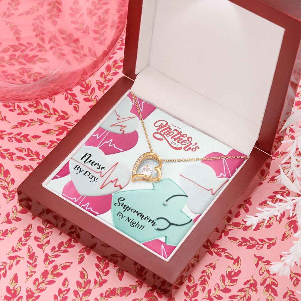 Happy Mother's Day | Nurse By Day, Supermom By Night! - Forever Love Necklace