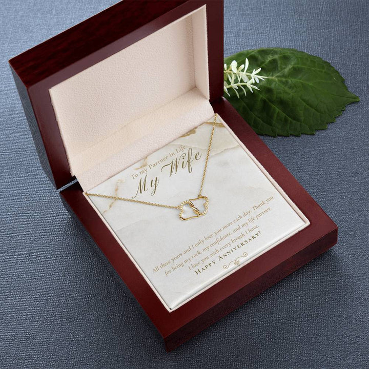 To my Partner in Live My Wife | All these years and I only love you more each day - Everlasting Love Necklace