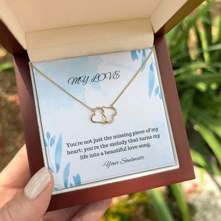 My Love | You're not just the missing piece of my heart, you're the melody that turns my life into a beautiful love song - Everlasting Love Necklace