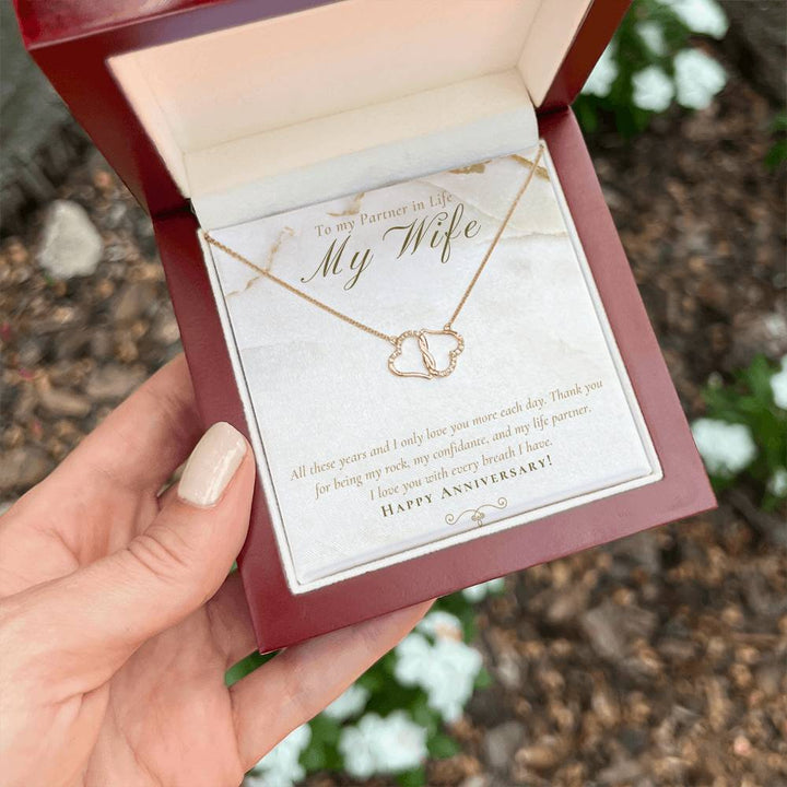 To my Partner in Live My Wife | All these years and I only love you more each day - Everlasting Love Necklace