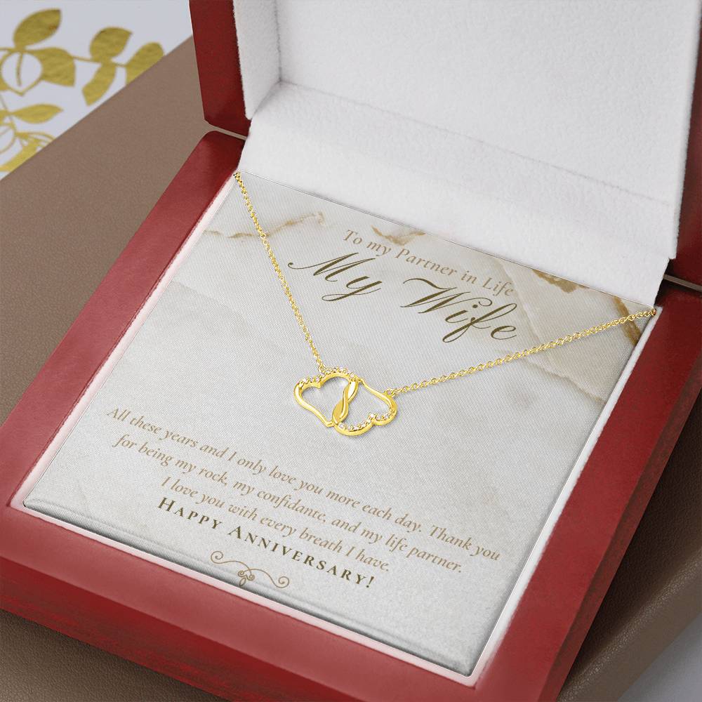 To my Partner in Live My Wife | All these years and I only love you more each day - Everlasting Love Necklace