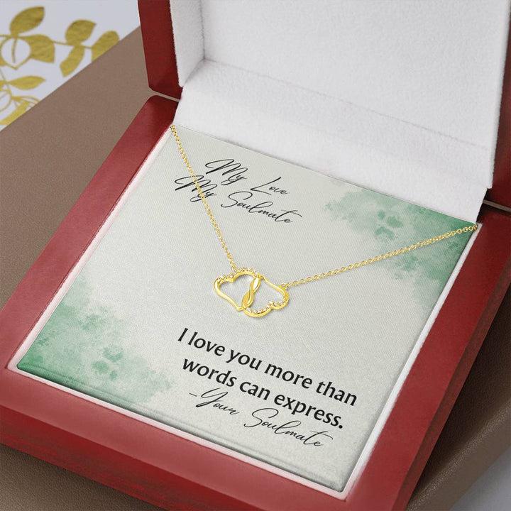 My Love My Soulmate | I love you more than words can express - Everlasting Love Necklace