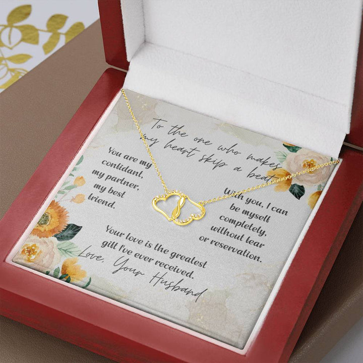 To the one who makes my heart skip a beat | Your love is the greatest gift I've ever received - Everlasting Love Necklace