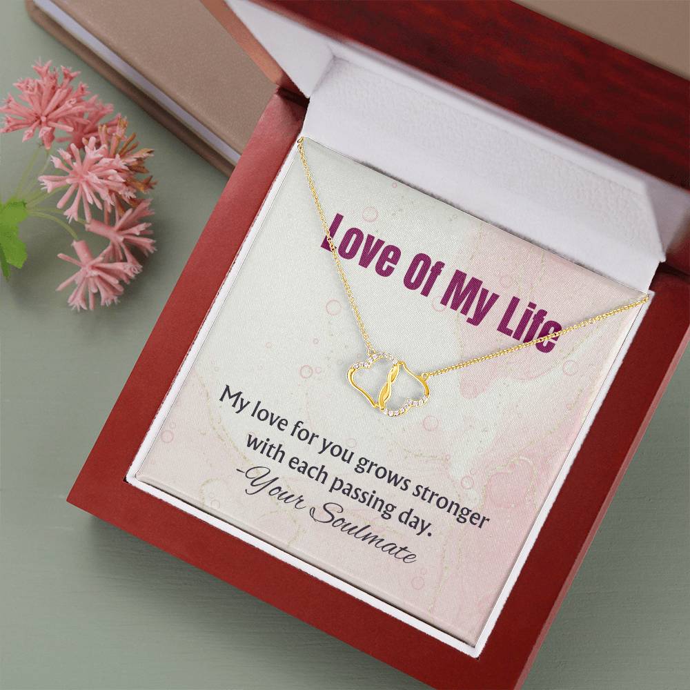 Love of My Life | My love for you grows stronger with each passing day - Everlasting Love Necklace