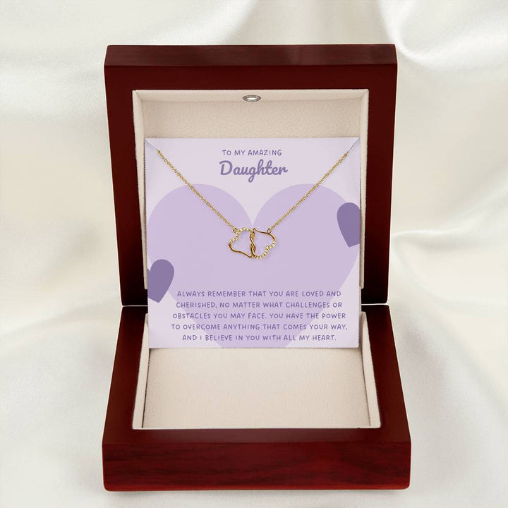 To My Amazing Daughter | Always remember that you are loved and cherished, no matter what challenges or obstacles you may face - Everlasting Love Necklace