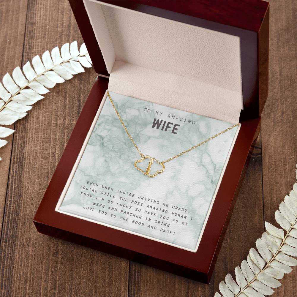 To My Amazing Wife | Even when you're driving me crazy, You're still the most amazing woman I know - Everlasting Love Necklace