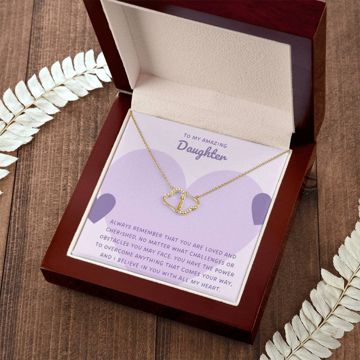 To My Amazing Daughter | Always remember that you are loved and cherished, no matter what challenges or obstacles you may face - Everlasting Love Necklace