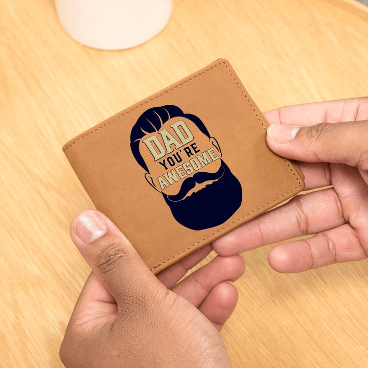 Dad | You're Awesome - Graphic Leather Wallet