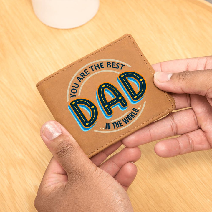 Dad | You are the best Dad in the world - Graphic Leather Wallet