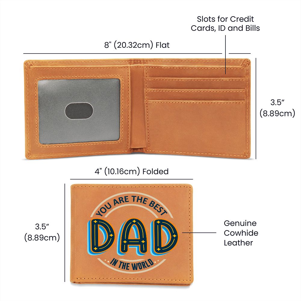 Dad | You are the best Dad in the world - Graphic Leather Wallet