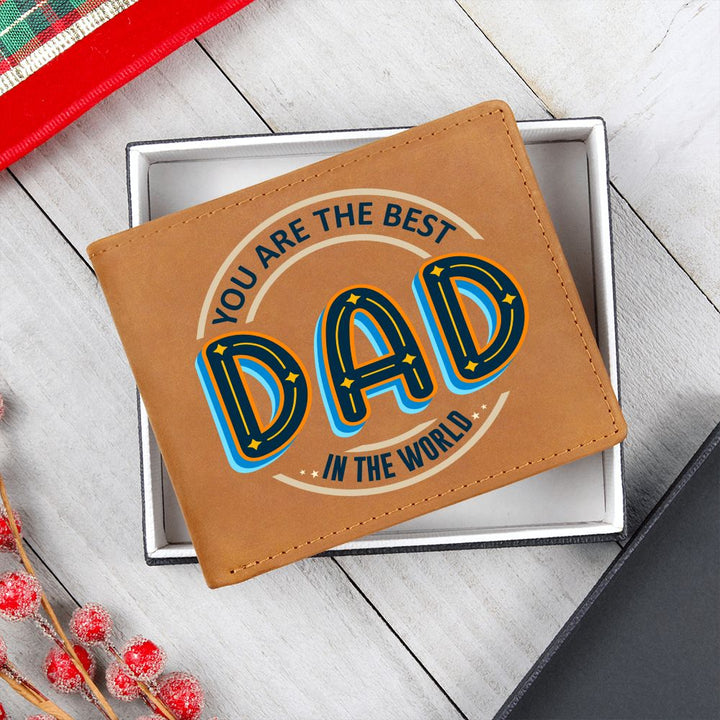 Dad | You are the best Dad in the world - Graphic Leather Wallet