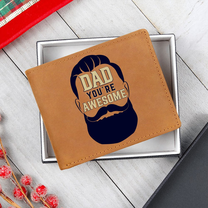 Dad | You're Awesome - Graphic Leather Wallet