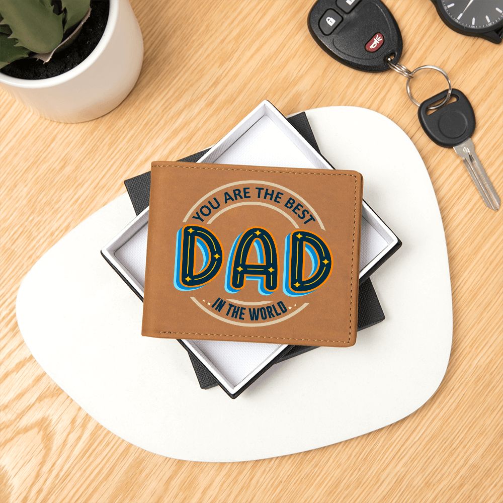 Dad | You are the best Dad in the world - Graphic Leather Wallet