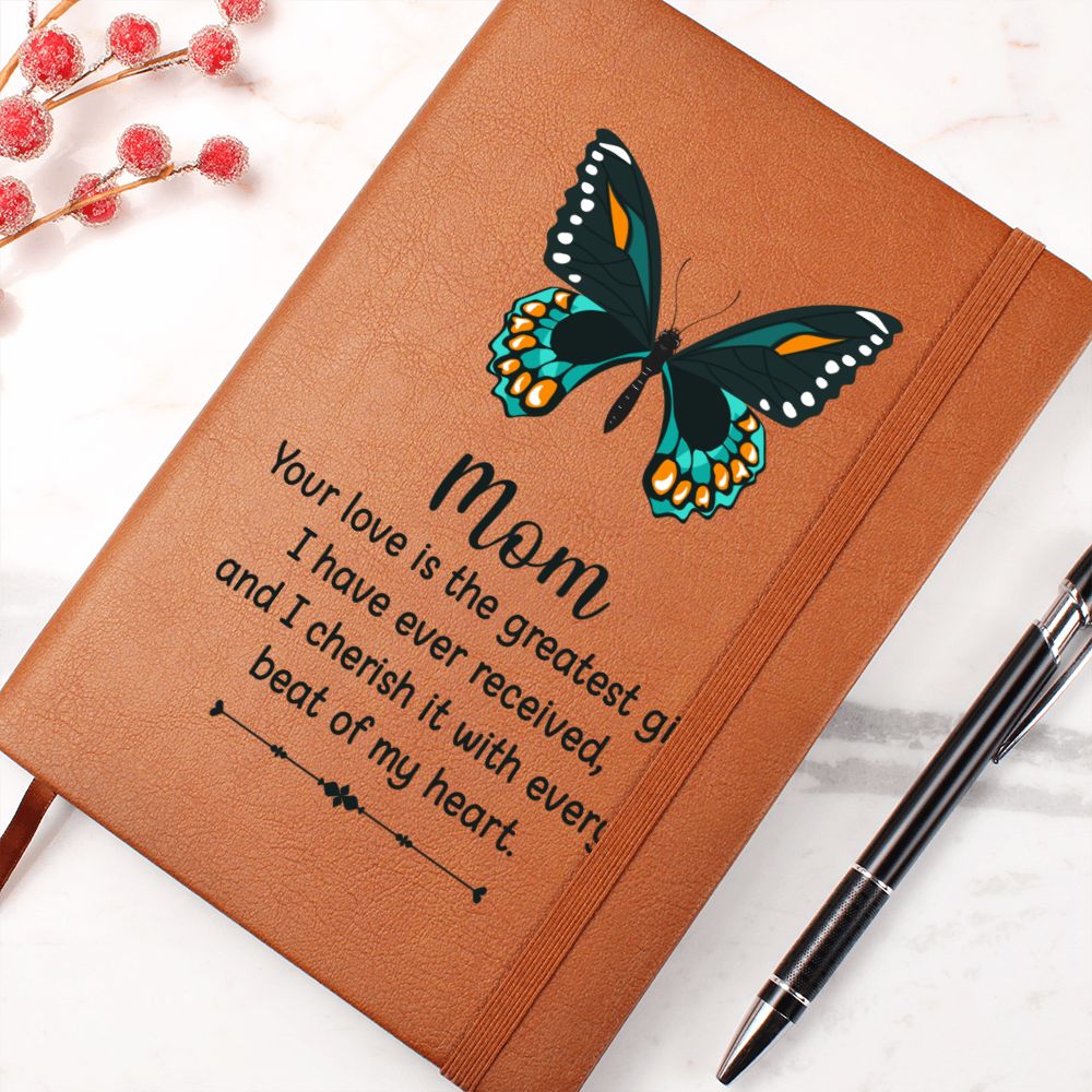 Mom | Your Love is the greatest gift I have received - Graphic Leather Journal