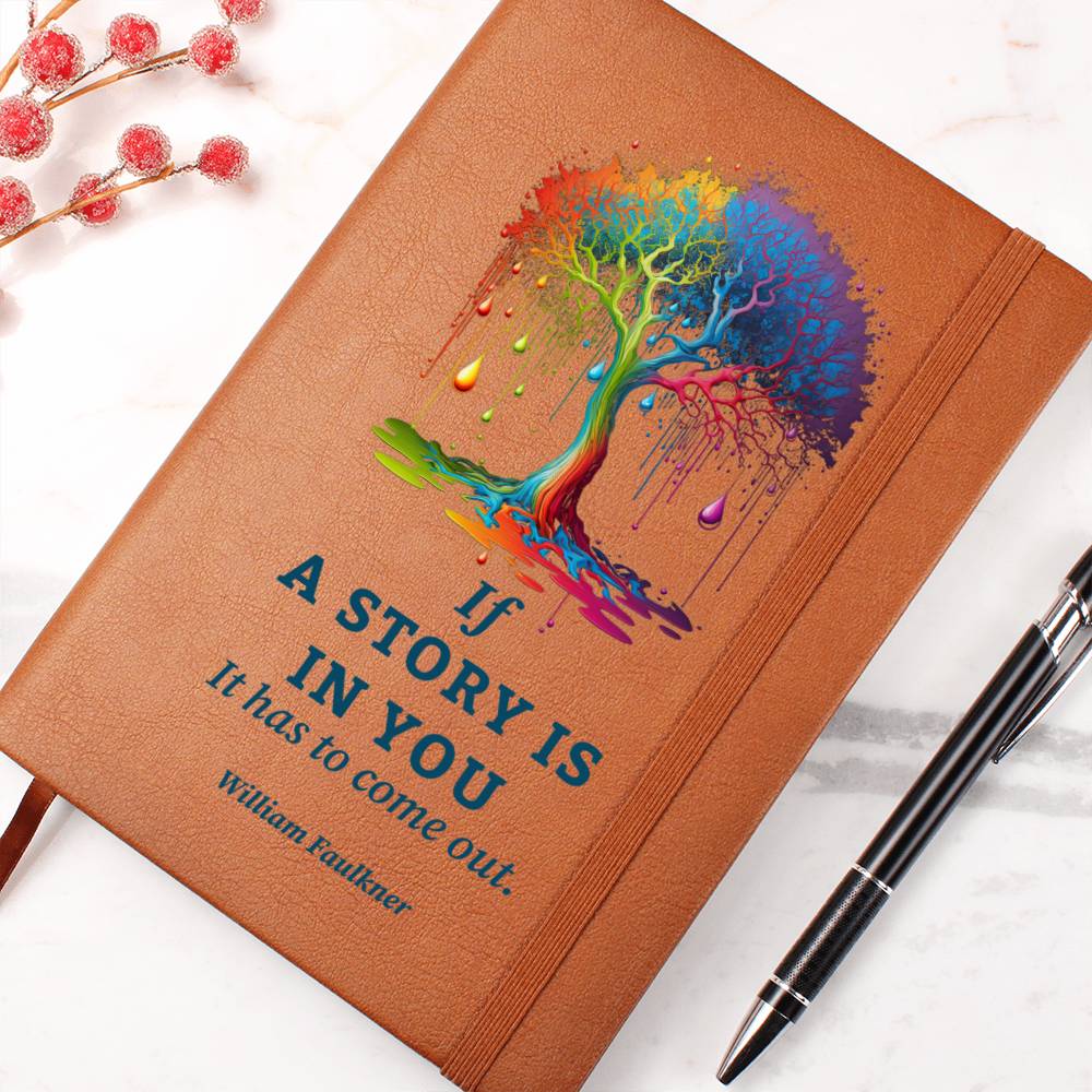 A Story is In You - Graphic Leather Journal