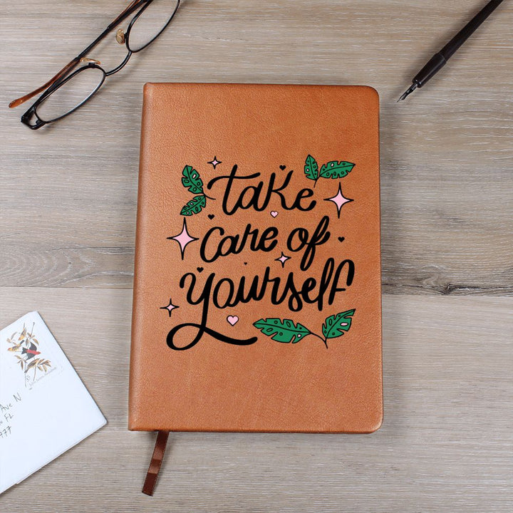 Take Care of Yourself - Graphic Leather Journal