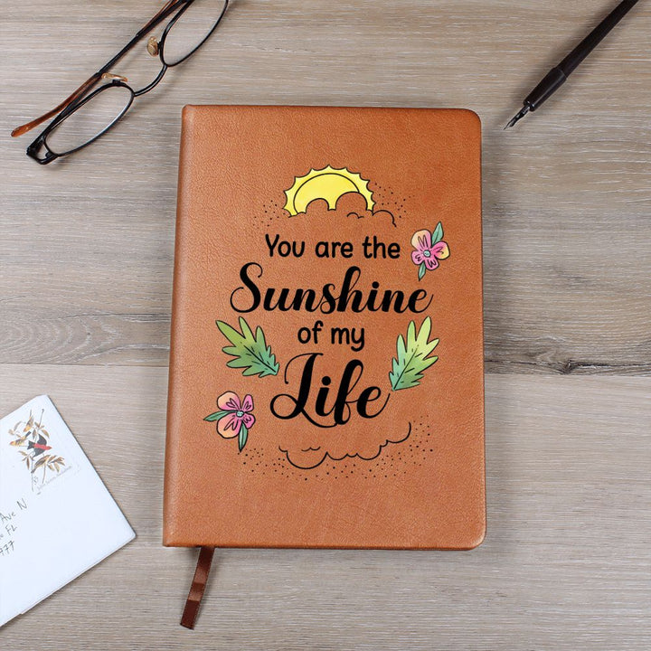 You are the sunshine of my Life - Graphic Leather Journal