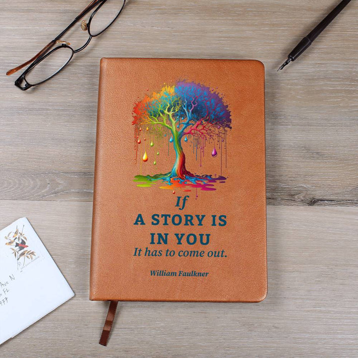 A Story is In You - Graphic Leather Journal