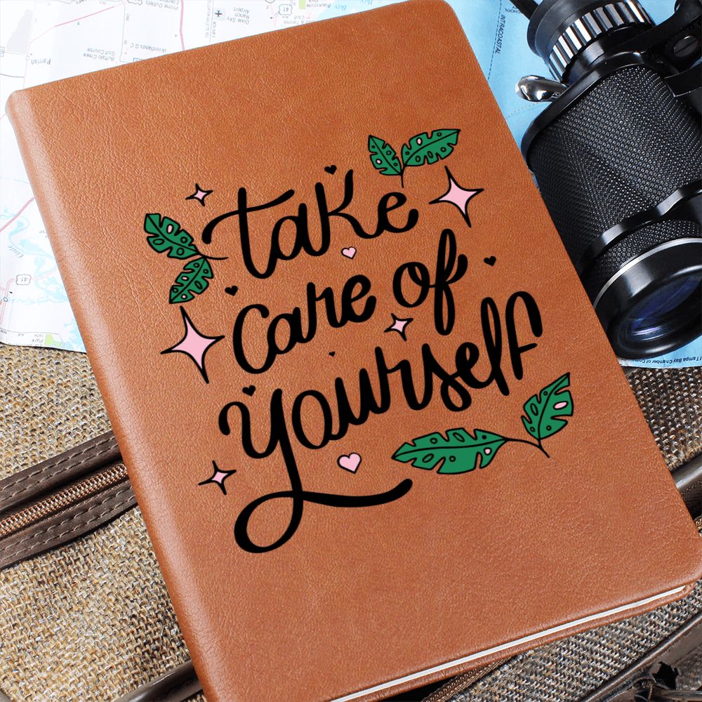 Take Care of Yourself - Graphic Leather Journal