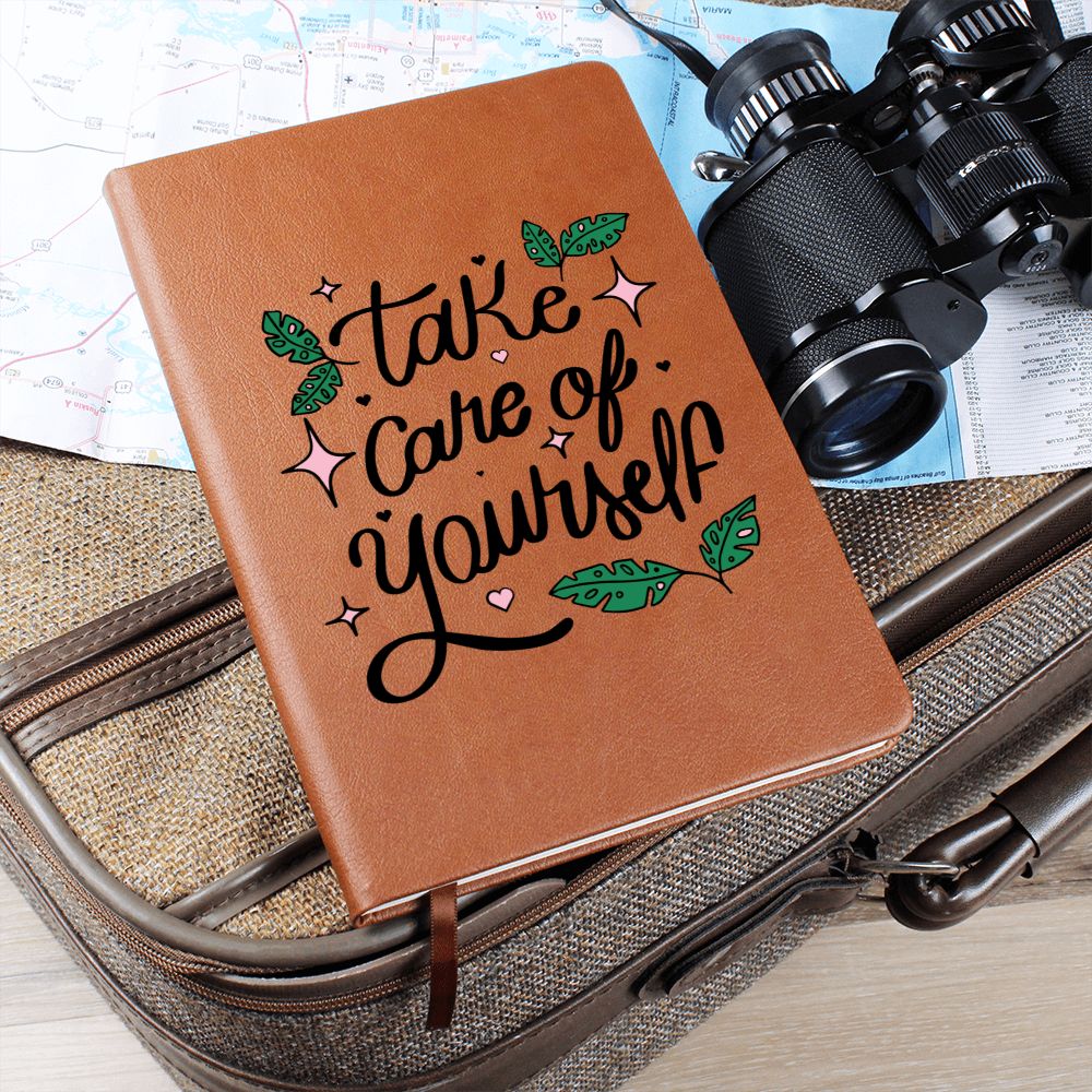 Take Care of Yourself - Graphic Leather Journal