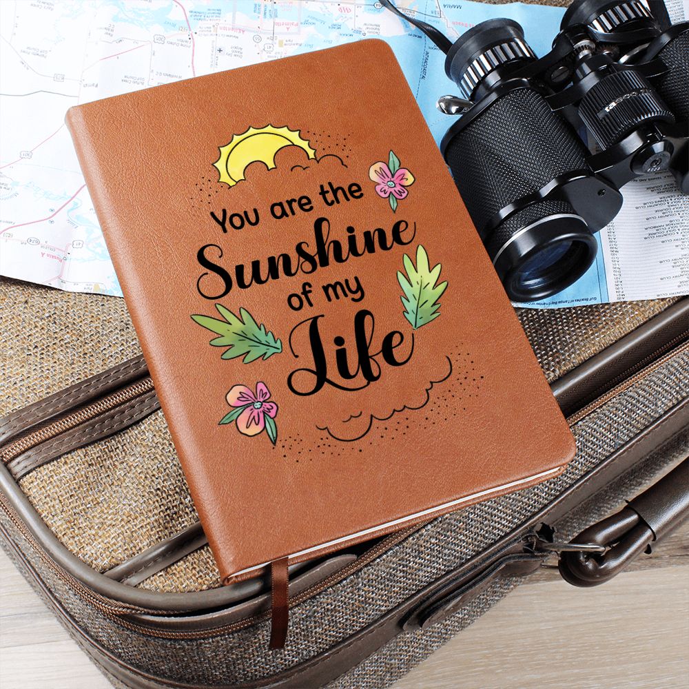 You are the sunshine of my Life - Graphic Leather Journal