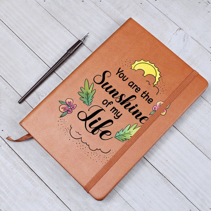 You are the sunshine of my Life - Graphic Leather Journal