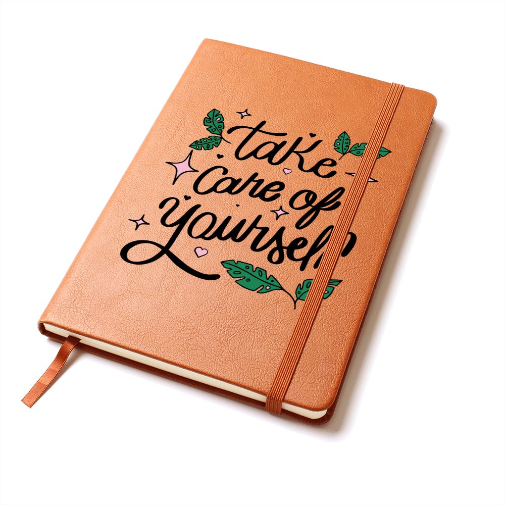 Take Care of Yourself - Graphic Leather Journal