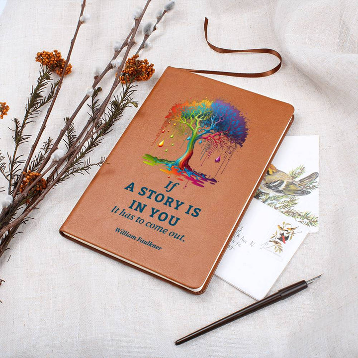 A Story is In You - Graphic Leather Journal