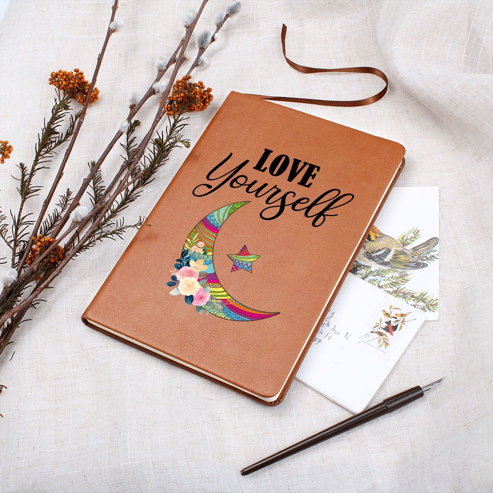 Love Yourself - Graphic Leather Journal