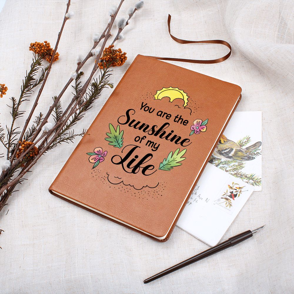 You are the sunshine of my Life - Graphic Leather Journal