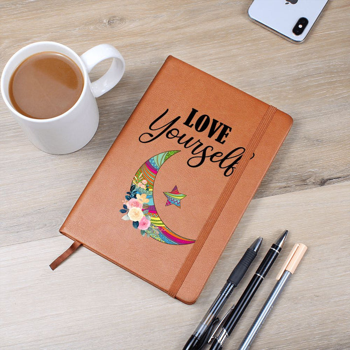 Love Yourself - Graphic Leather Journal