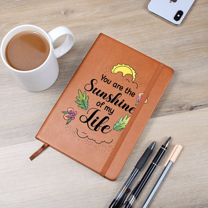 You are the sunshine of my Life - Graphic Leather Journal