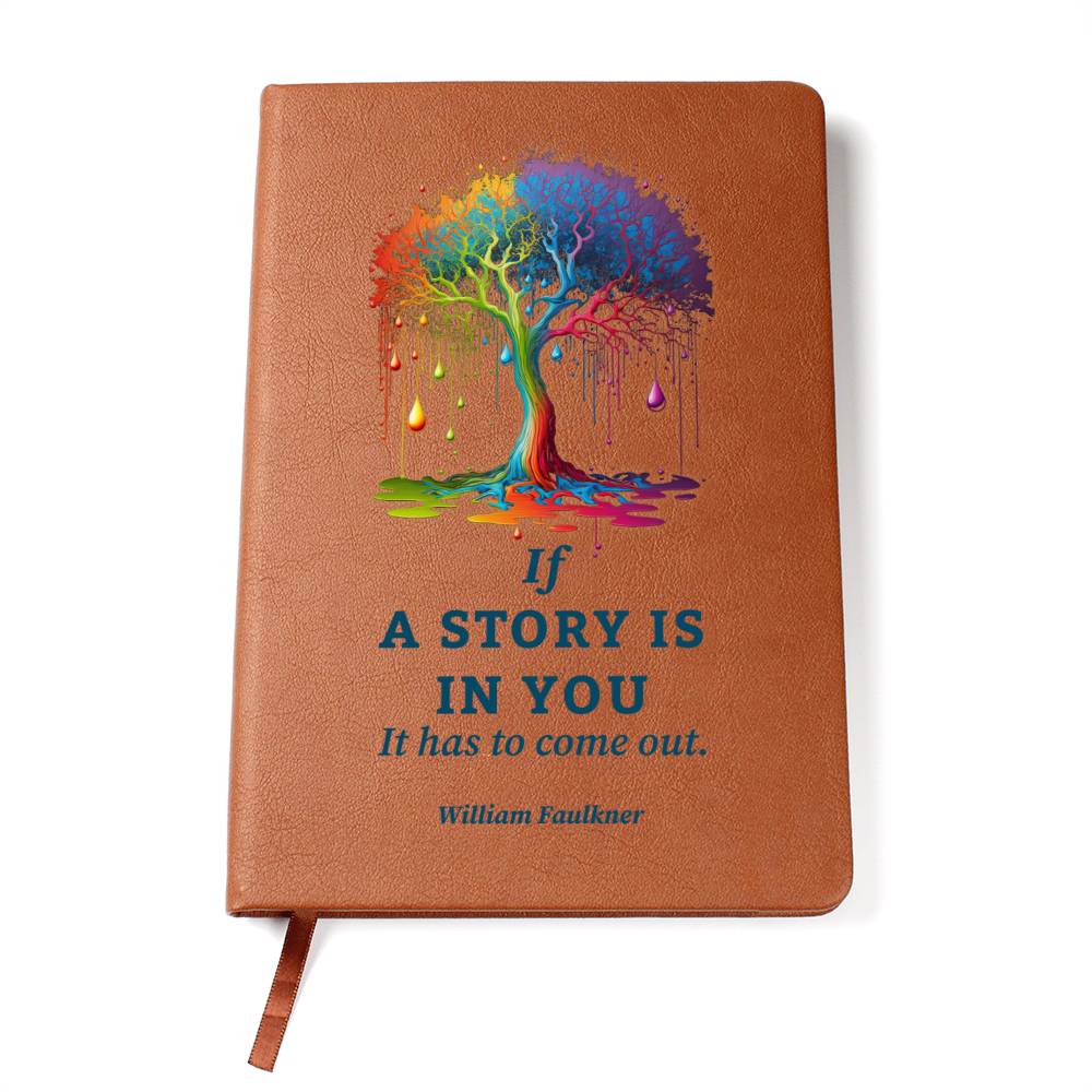 A Story is In You - Graphic Leather Journal