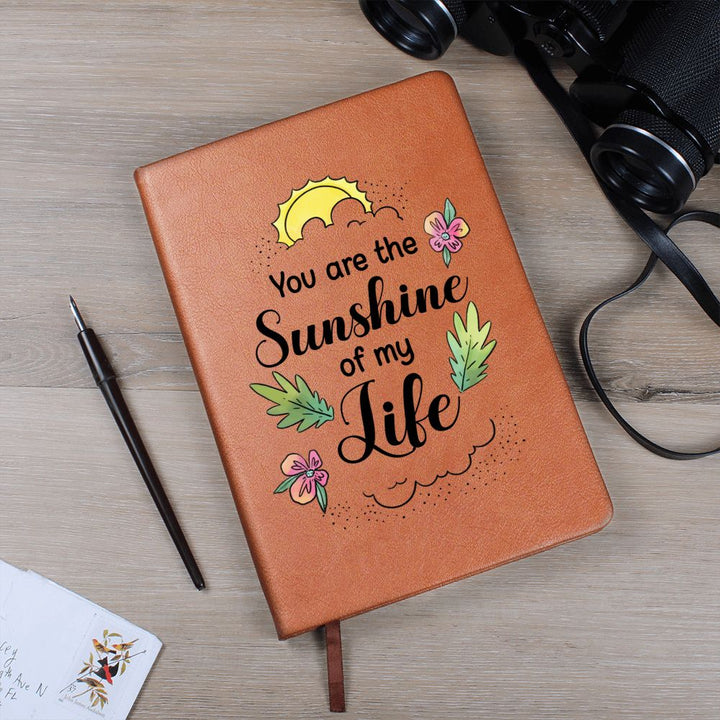 You are the sunshine of my Life - Graphic Leather Journal