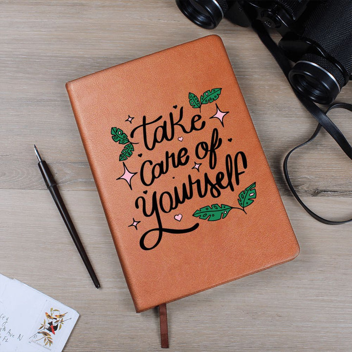 Take Care of Yourself - Graphic Leather Journal