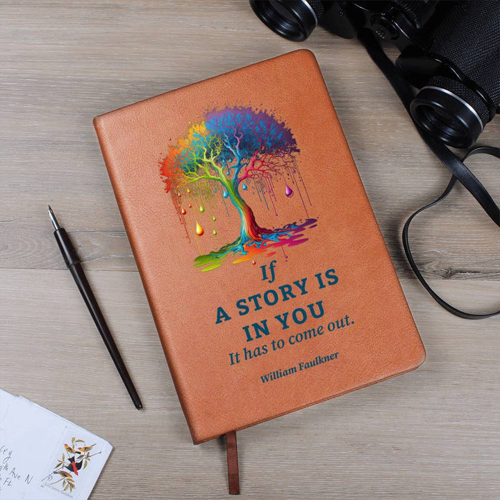 A Story is In You - Graphic Leather Journal