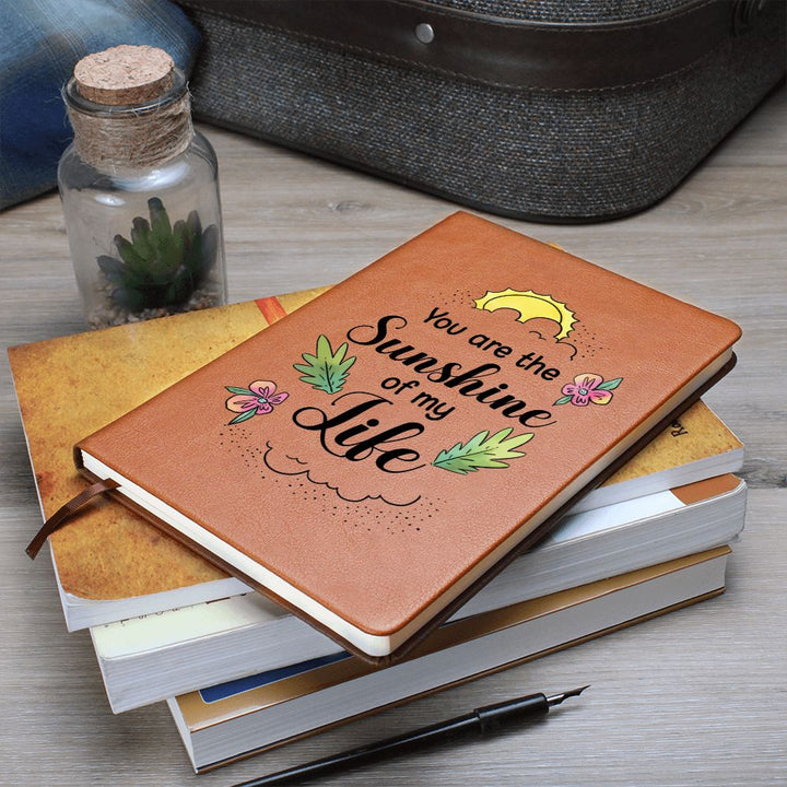 You are the sunshine of my Life - Graphic Leather Journal