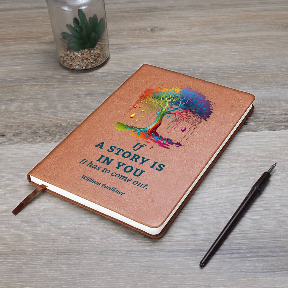 A Story is In You - Graphic Leather Journal