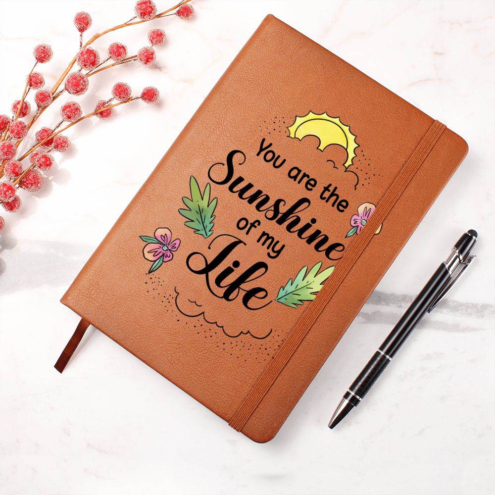 You are the sunshine of my Life - Graphic Leather Journal