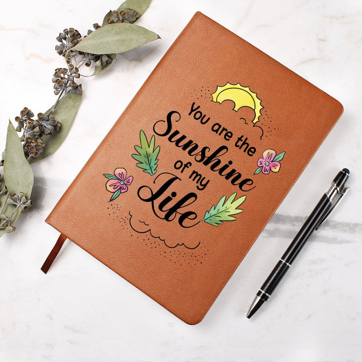 You are the sunshine of my Life - Graphic Leather Journal