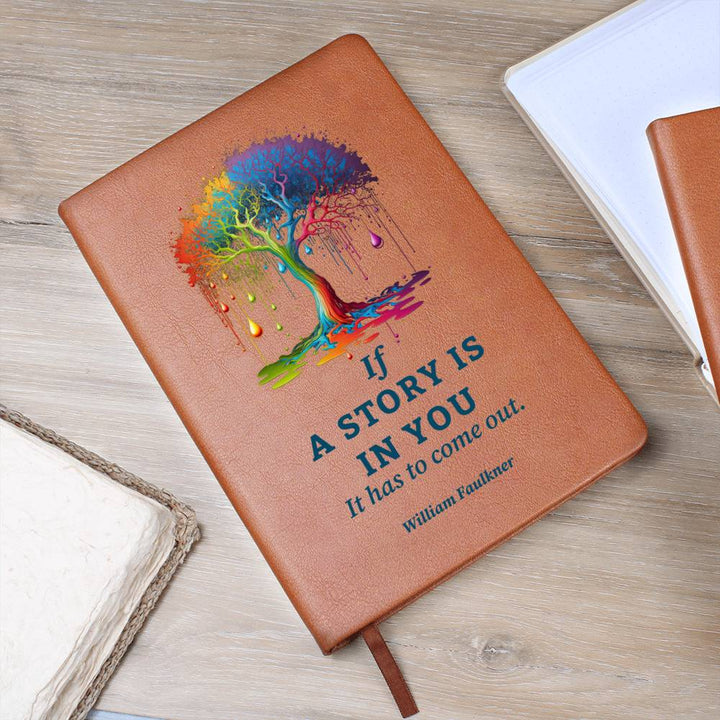 A Story is In You - Graphic Leather Journal