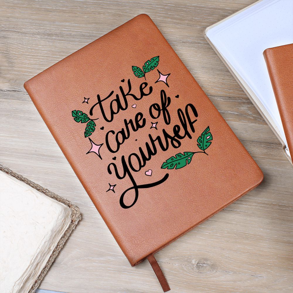 Take Care of Yourself - Graphic Leather Journal