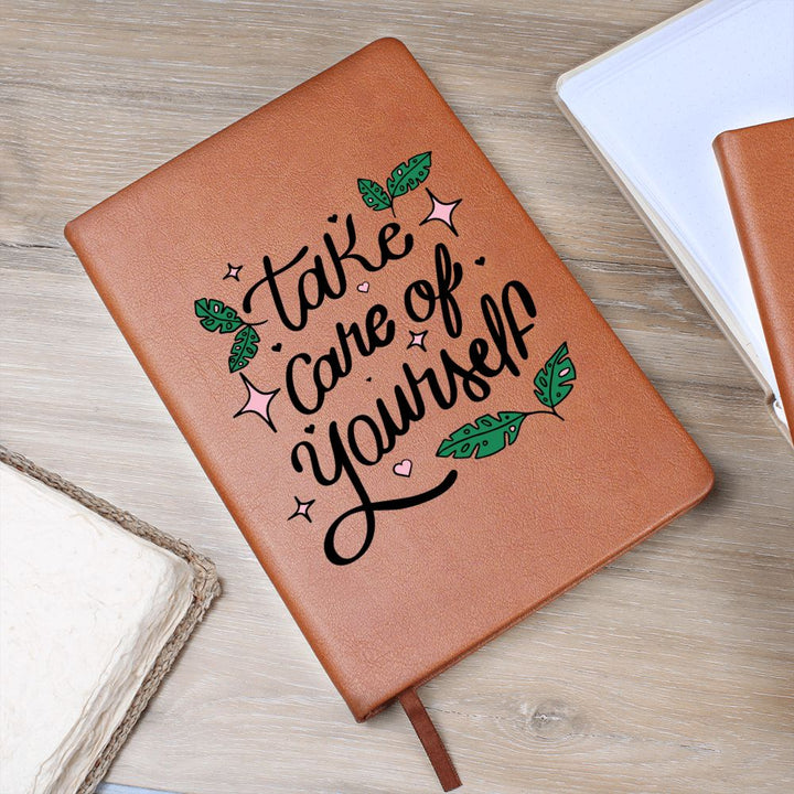 Take Care of Yourself - Graphic Leather Journal