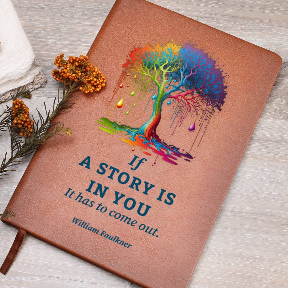 A Story is In You - Graphic Leather Journal