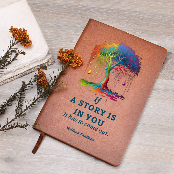 A Story is In You - Graphic Leather Journal