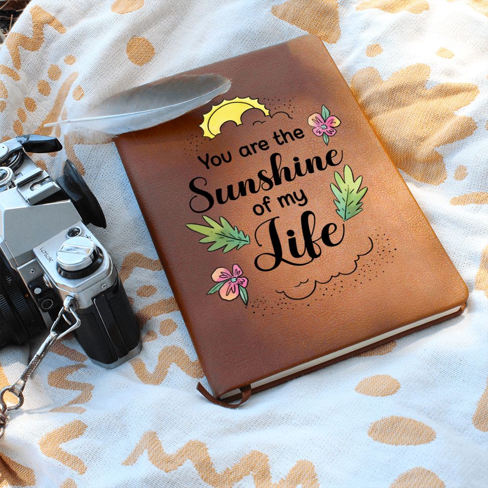 You are the sunshine of my Life - Graphic Leather Journal