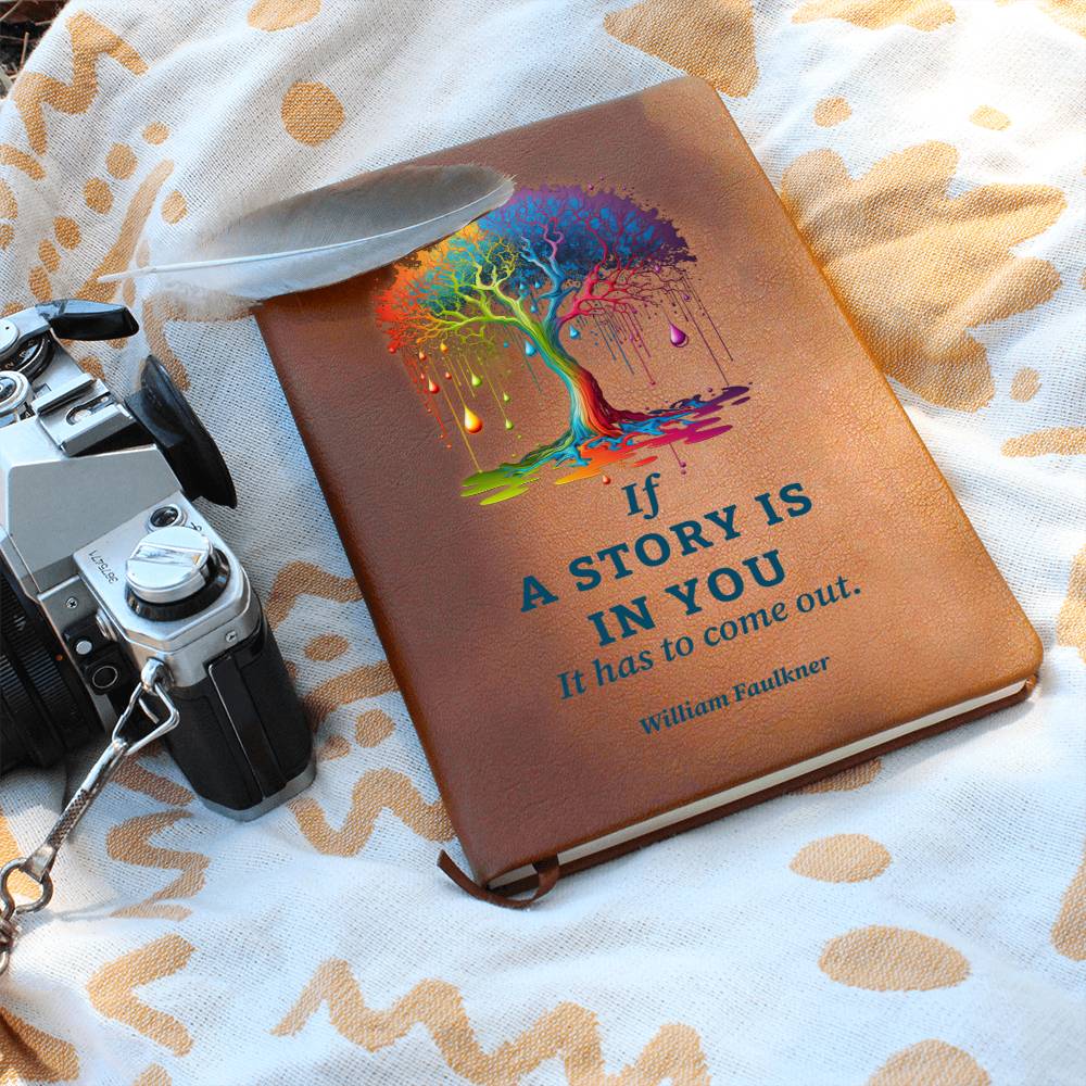 A Story is In You - Graphic Leather Journal