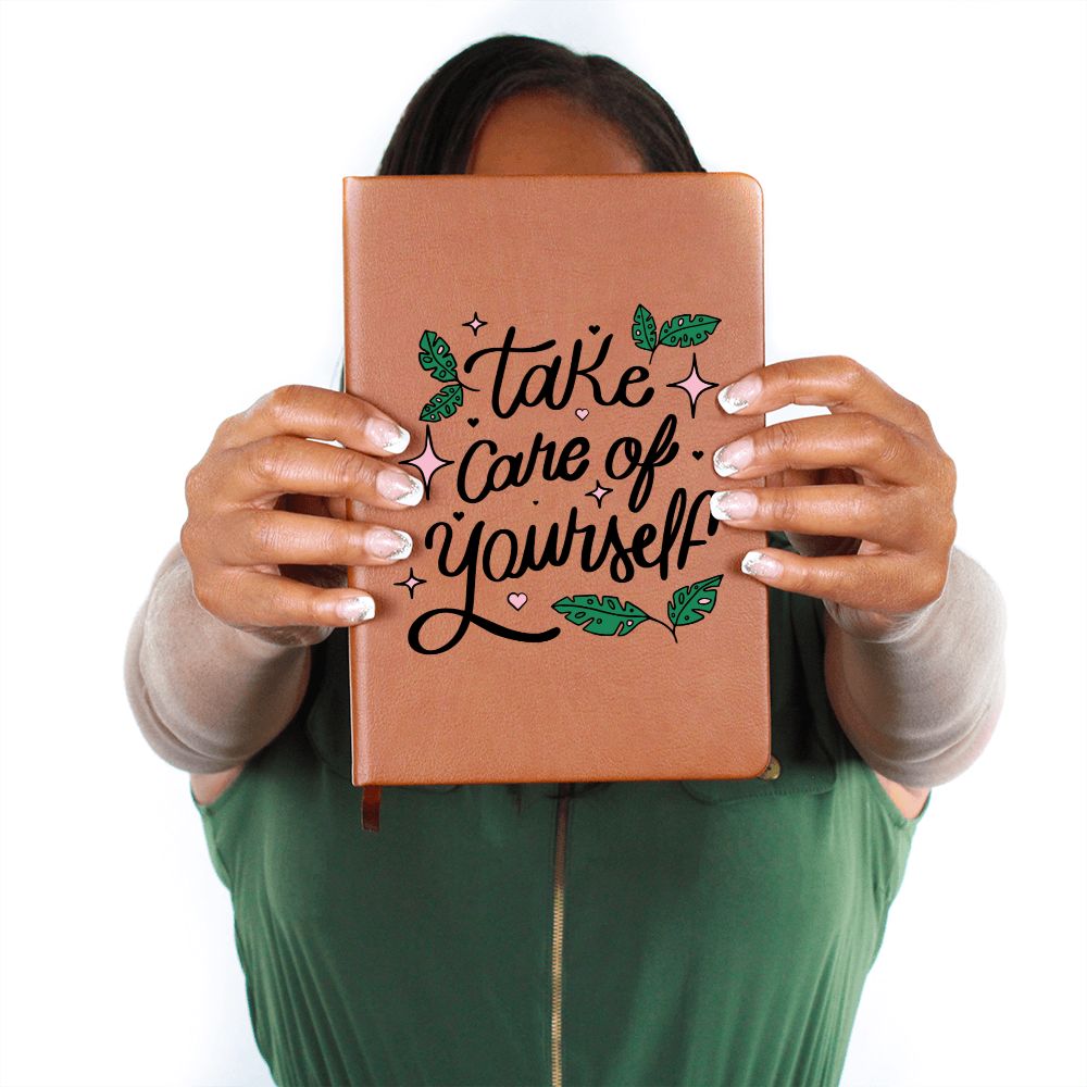 Take Care of Yourself - Graphic Leather Journal